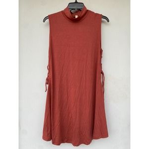 Wishlist Turtle neck Womens Dress Tank Top Small Summer Casual Tie